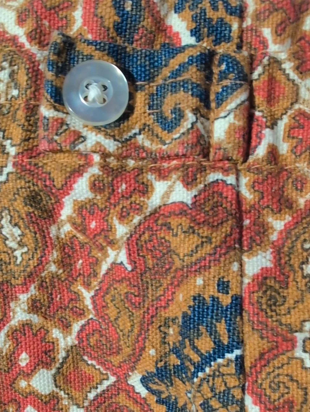 Vintage 1960s 1970s Men’s Swim Trunks Medallion Paisley Boho Retro‎ Board Shorts
